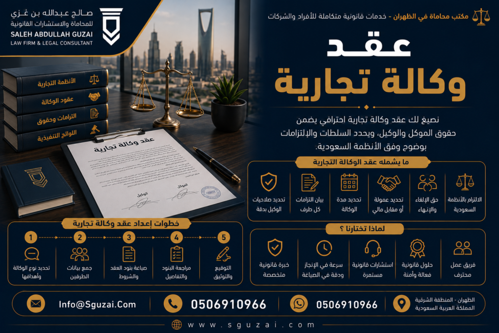 عقد وكالة تجارية