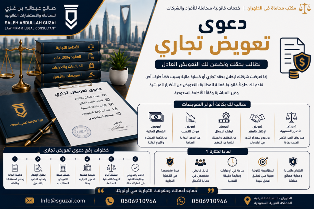 دعوى تعويض تجاري