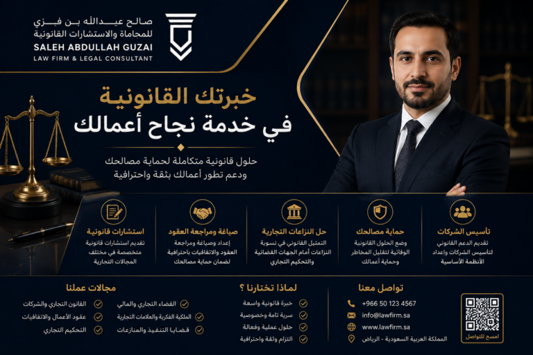 محامي تجاري في السعودية