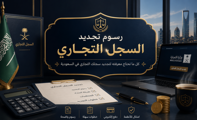رسوم تجديد السجل التجاري