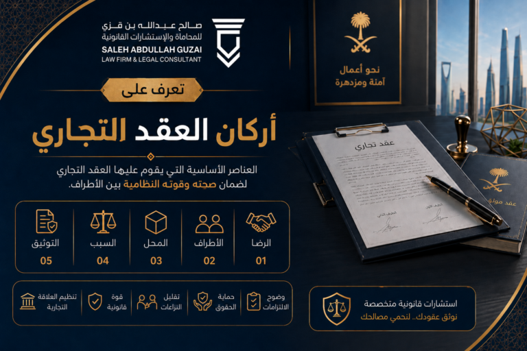 أركان العقد التجاري
