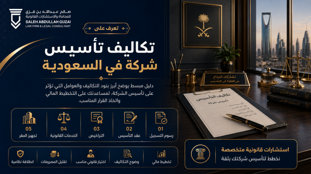 تكاليف تأسيس شركة في السعودية